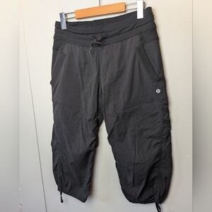 LULULEMON Dance Studio Crop Women Pants Size 6 Black Color Pockets Loose Fit